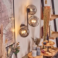 Chehalis Wandleuchte Glas 15 Cm Chrom, Klar, Rauchfarben, 3-flammig -LEDVANCE Verkäufe chehalis wandleuchte glas 15 cm h3873663 8