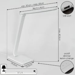 Chozendo Tischleuchte LED Weiß, 1-flammig -LEDVANCE Verkäufe chozendo tischleuchte h3657546 3