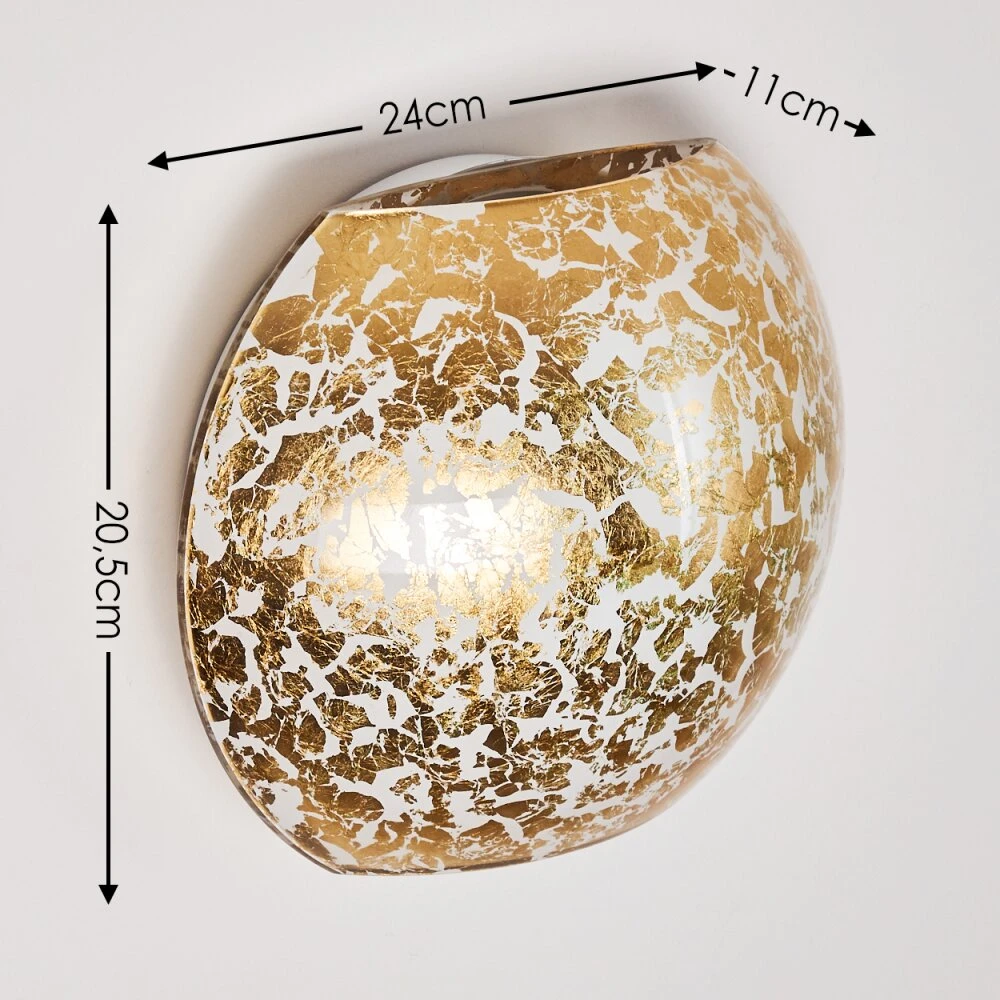 Concha Wandleuchte Weiß, 1-flammig 2 Concha Wandleuchte Weiß, 1-flammig – Bild 2