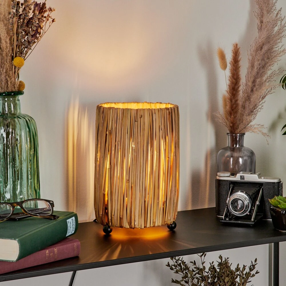 Cricket Tischleuchte Naturfarben, Schwarz, 1-flammig 11 Cricket Tischleuchte Naturfarben, Schwarz, 1-flammig – Bild 11