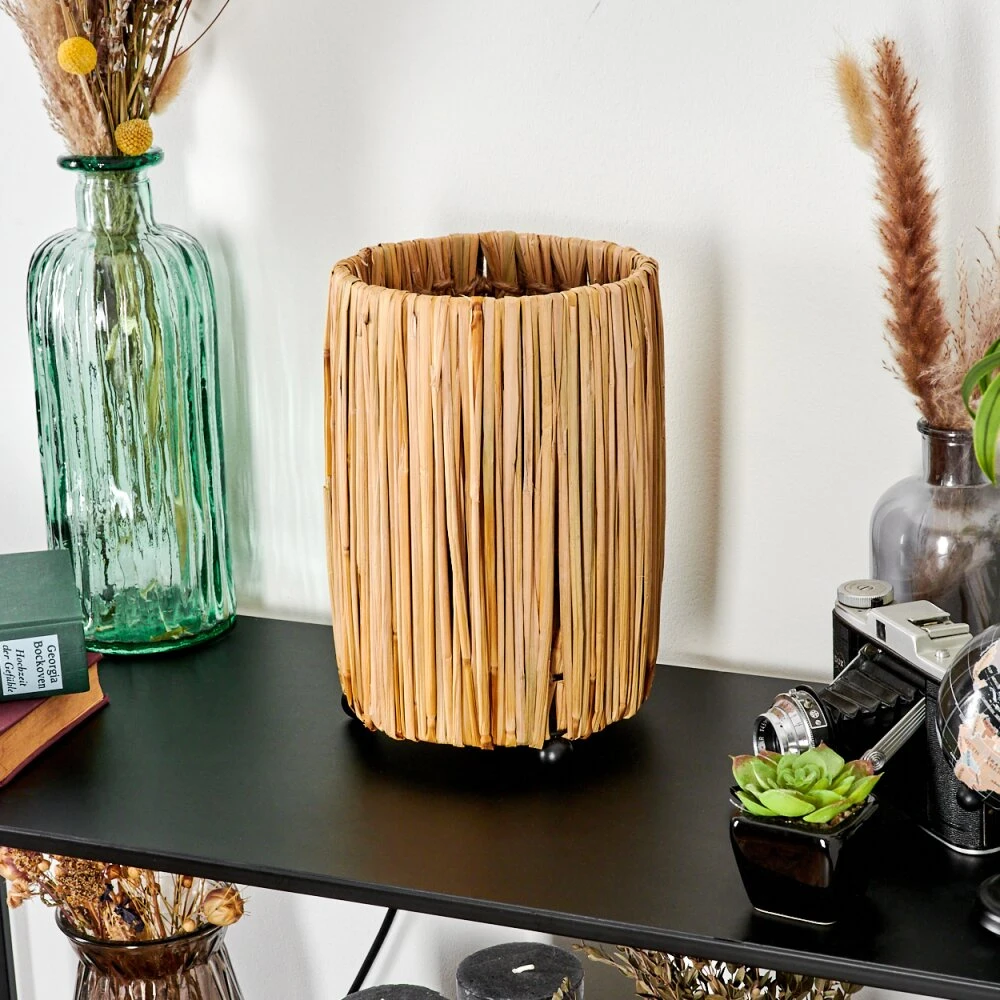 Cricket Tischleuchte Naturfarben, Schwarz, 1-flammig 12 Cricket Tischleuchte Naturfarben, Schwarz, 1-flammig – Bild 12