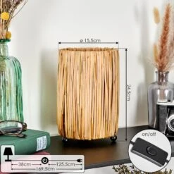 Cricket Tischleuchte Naturfarben, Schwarz, 1-flammig 17 Cricket Tischleuchte Naturfarben, Schwarz, 1-flammig -LEDVANCE Verkäufe cricket tischleuchte h3702024 3