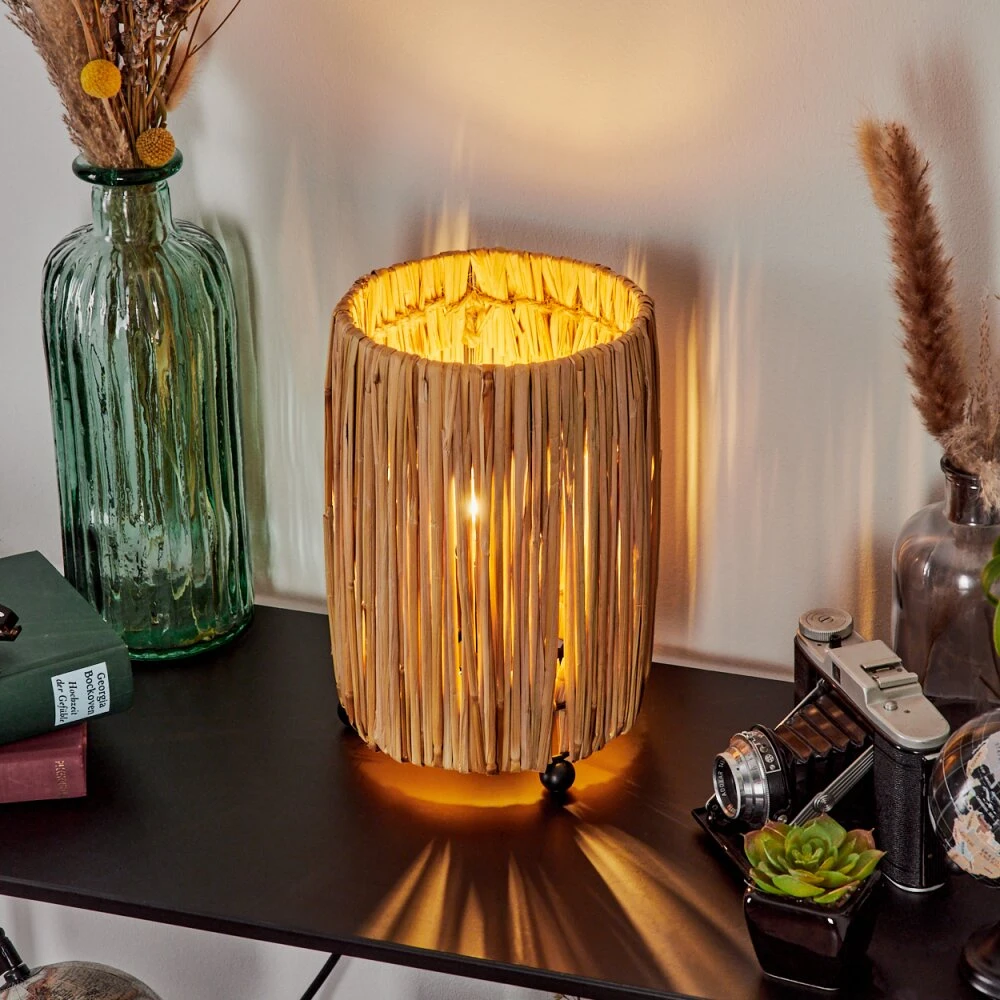 Cricket Tischleuchte Naturfarben, Schwarz, 1-flammig 7 Cricket Tischleuchte Naturfarben, Schwarz, 1-flammig – Bild 7