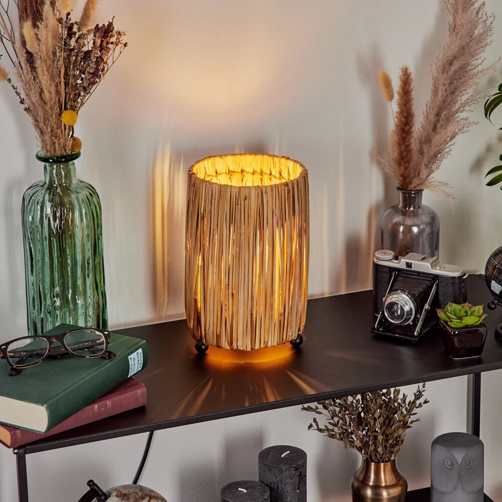 Cricket Tischleuchte Naturfarben, Schwarz, 1-flammig 9 Cricket Tischleuchte Naturfarben, Schwarz, 1-flammig – Bild 9