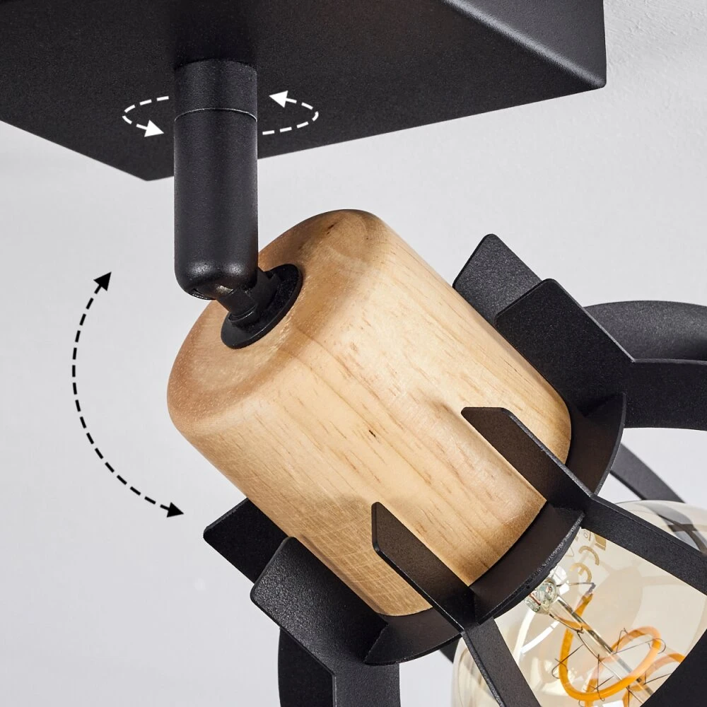 Dandin Deckenleuchte Schwarz, 1-flammig 6 Dandin Deckenleuchte Schwarz, 1-flammig – Bild 6