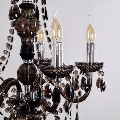 Delhi Kronleuchter Schwarz, Transparent, Klar, 5-flammig -LEDVANCE Verkäufe delhi kronleuchter h3343920 do1 8