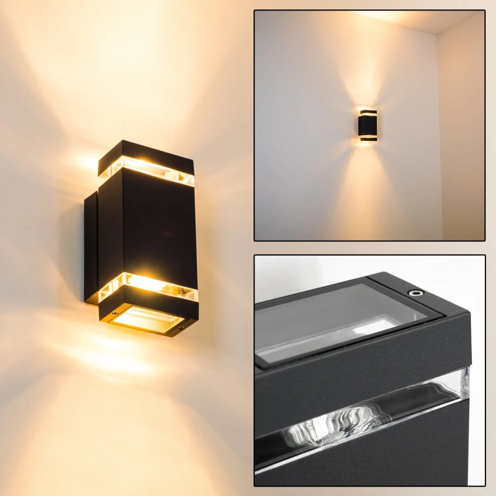 Edevik Außenwandleuchte Anthrazit, 2-flammig 18 Edevik Außenwandleuchte Anthrazit, 2-flammig – Bild 18