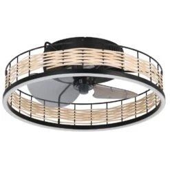 Eglo FRANA Deckenventilator LED Schwarz, 1-flammig, Fernbedienung -LEDVANCE Verkäufe eglo frana deckenventilator 35148 3