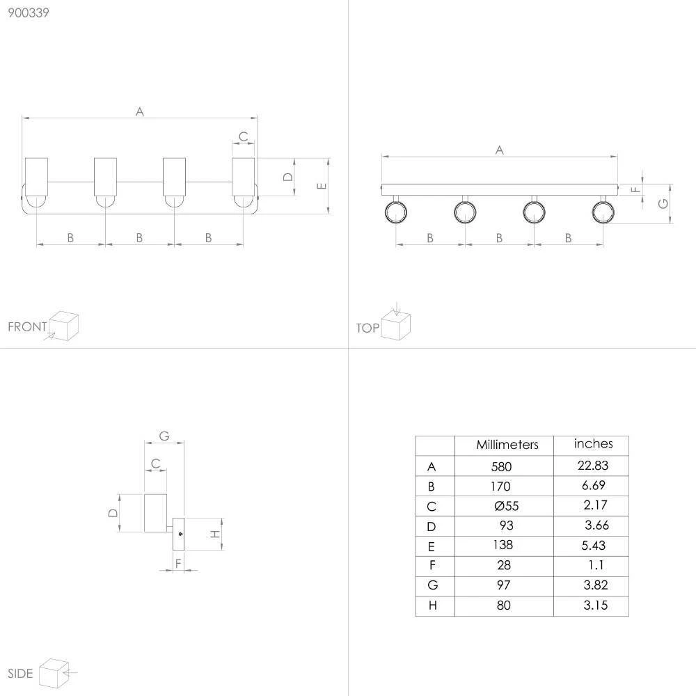Eglo TELIMBELA-Z Deckenleuchte LED Weiß, 4-flammig, Farbwechsler 3 Eglo TELIMBELA-Z Deckenleuchte LED Weiß, 4-flammig, Farbwechsler – Bild 3