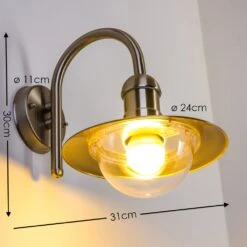 Elima Außenwandleuchte Edelstahl, 1-flammig -LEDVANCE Verkäufe elima aussenwandleuchte h104 do8 3