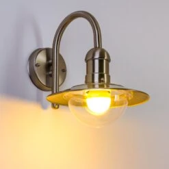 Elima Außenwandleuchte Edelstahl, 1-flammig -LEDVANCE Verkäufe elima aussenwandleuchte h104 do8 4