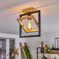 Espenel Deckenleuchte Holz Hell, Schwarz, 1-flammig -LEDVANCE Verkäufe espenel deckenleuchte h3613900 8