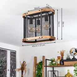 Feillens  Deckenleuchte Naturfarben, Schwarz, 3-flammig -LEDVANCE Verkäufe feillens deckenleuchte h3614549 3