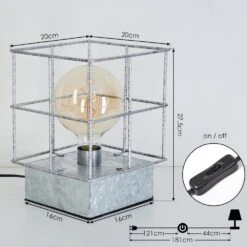 Fevaag Tischleuchte Nickel-Matt, 1-flammig -LEDVANCE Verkäufe fevaag tischleuchte h3535202 3