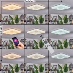 Flavlev Deckenleuchte LED Silber, Weiß, 1-flammig, Fernbedienung -LEDVANCE Verkäufe flavlev deckenleuchte h3836668 2