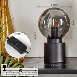 Flawil Tischleuchte Schwarz, 1-flammig -LEDVANCE Verkäufe flawil tischleuchte h3697221 3