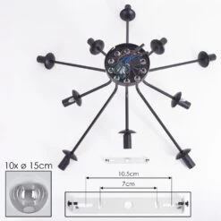 Gastor Deckenleuchte Glas 15 Cm Klar, Rauchfarben, 10-flammig -LEDVANCE Verkäufe gastor deckenleuchte glas 15 cm h3793008 4