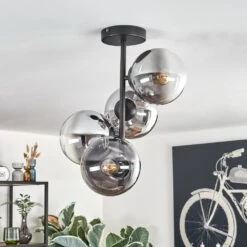 Gastor Deckenleuchte Glas 15 Cm Chrom, Klar, Rauchfarben, 4-flammig -LEDVANCE Verkäufe gastor deckenleuchte glas 15 cm h3808375 11