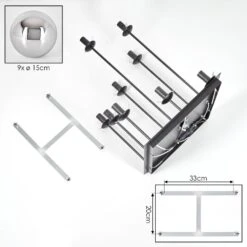 Gastor Deckenleuchte Glas 15 Cm Chrom, Rauchfarben, 9-flammig 16 Gastor Deckenleuchte Glas 15 Cm Chrom, Rauchfarben, 9-flammig -LEDVANCE Verkäufe gastor deckenleuchte glas 15 cm h3818336 4