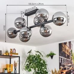 Gastor Deckenleuchte Glas 15 Cm Rauchfarben, 8-flammig -LEDVANCE Verkäufe gastor deckenleuchte glas 15 cm h3883044 3