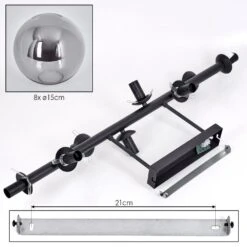 Gastor Deckenleuchte Glas 15 Cm Rauchfarben, 8-flammig -LEDVANCE Verkäufe gastor deckenleuchte glas 15 cm h3883044 4