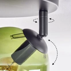 Gastor Deckenleuchte Glas 15 Cm Blau, Chrom, Grün, Rauchfarben, 3-flammig -LEDVANCE Verkäufe gastor deckenleuchte glas 15 cm h9034131 5