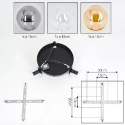 Gastor Deckenleuchte Glas 15 Cm Bernsteinfarben, Chrom, Klar, Rauchfarben, 3-flammig 16 Gastor Deckenleuchte Glas 15 Cm Bernsteinfarben, Chrom, Klar, Rauchfarben, 3-flammig -LEDVANCE Verkäufe gastor deckenleuchte glas 15 cm h9035527 4
