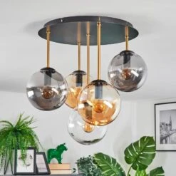 Gastor Deckenleuchte Glas 15 Cm Messing, Schwarz, 5-flammig -LEDVANCE Verkäufe gastor deckenleuchte glas 15 cm h9038320 11