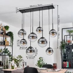 Gastor Hängeleuchte Glas 20 Cm, 25 Cm Klar, Rauchfarben, 8-flammig -LEDVANCE Verkäufe gastor haengeleuchte glas 20 cm 25 cm h3932803 3