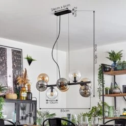 Gastor Pendelleuchte Glas 15 Cm Bernsteinfarben, Klar, Rauchfarben, 8-flammig -LEDVANCE Verkäufe gastor pendelleuchte glas 15 cm h3852316 3