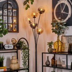 Gastor Stehleuchte Glas 15 Cm Bernsteinfarben, Klar, Rauchfarben, 5-flammig -LEDVANCE Verkäufe gastor stehleuchte glas 15 cm h3778395 10