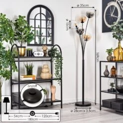 Gastor Stehleuchte Glas 15 Cm Bernsteinfarben, Klar, Rauchfarben, 5-flammig -LEDVANCE Verkäufe gastor stehleuchte glas 15 cm h3778395 3