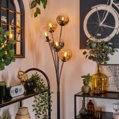 Gastor Stehleuchte Glas 15 Cm Bernsteinfarben, Klar, Rauchfarben, 5-flammig -LEDVANCE Verkäufe gastor stehleuchte glas 15 cm h3778395 8