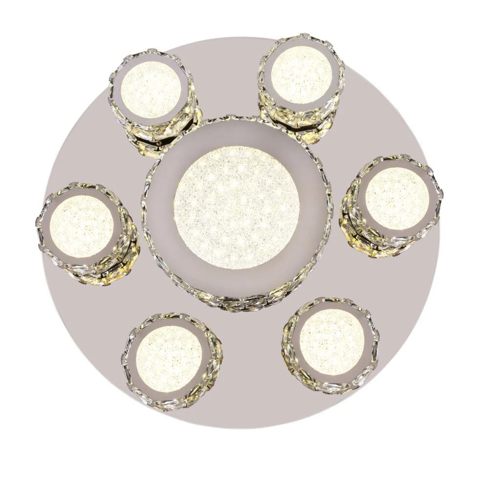 Globo AMUR Deckenleuchte LED Chrom, 1-flammig 5 Globo AMUR Deckenleuchte LED Chrom, 1-flammig – Bild 5