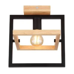 Globo ERICA Deckenleuchte Naturfarben, Schwarz, 1-flammig -LEDVANCE Verkäufe globo erica deckenleuchte 15575d 2