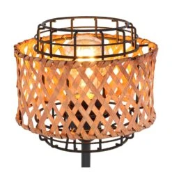 Globo GINA Tischleuchte Holz Dunkel, Schwarz, 1-flammig -LEDVANCE Verkäufe globo gina tischleuchte 15668t 3