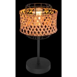 Globo GINA Tischleuchte Holz Dunkel, Schwarz, 1-flammig -LEDVANCE Verkäufe globo gina tischleuchte 15668t 4