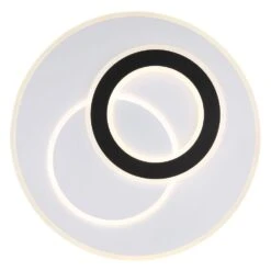 Globo JACQUES Deckenleuchte LED Schwarz, Weiß, 1-flammig, Fernbedienung -LEDVANCE Verkäufe globo jacques deckenleuchte 485250 60sh 3