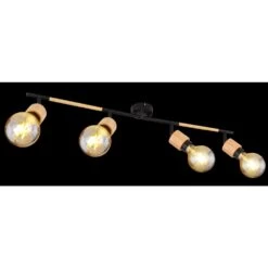 Globo JORNA Strahler Holz Hell, Schwarz, 4-flammig -LEDVANCE Verkäufe globo jorna strahler 54031 4 2