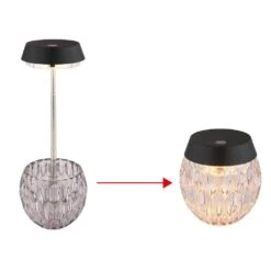 Globo Wanda Tischleuchte LED Rauchfarben, 1-flammig -LEDVANCE Verkäufe globo wanda tischleuchte 58014s 12