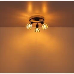 Globo Zachery Deckenleuchte Schwarz, 3-flammig -LEDVANCE Verkäufe globo zachery deckenleuchte 54315s 3 4