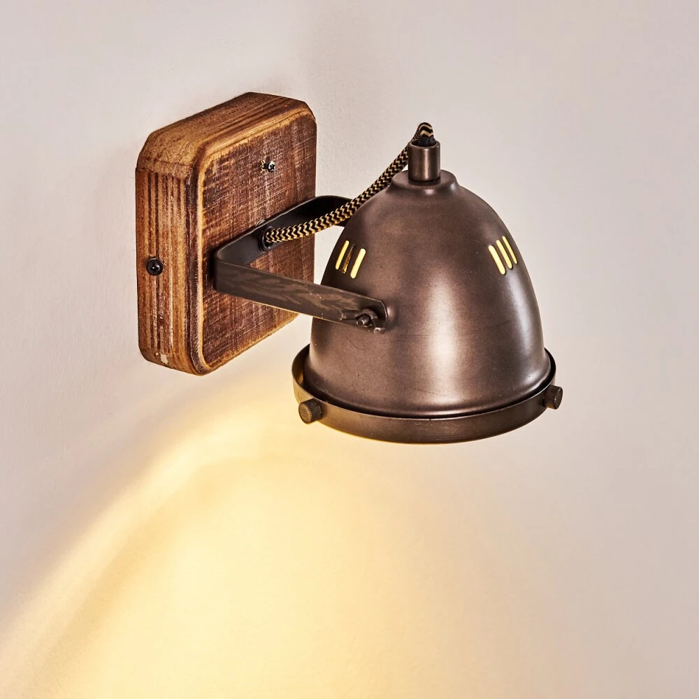 Glostrup Wandleuchte Braun, Edelstahl, 1-flammig 7 Glostrup Wandleuchte Braun, Edelstahl, 1-flammig – Bild 7