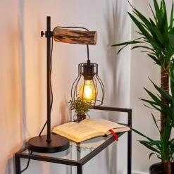 Gondo Tischleuchte Holz Hell, Schwarz, 1-flammig -LEDVANCE Verkäufe gondo tischleuchte h3332399 11