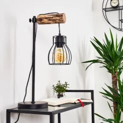 Gondo Tischleuchte Holz Hell, Schwarz, 1-flammig -LEDVANCE Verkäufe gondo tischleuchte h3332399 5