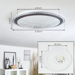 Gorgonta Deckenpanel LED Weiß, 2-flammig, Fernbedienung, Farbwechsler -LEDVANCE Verkäufe gorgonta deckenpanel h3562468 3