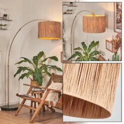 Granja Stehleuchte 40 Cm Messing, Schwarz, 1-flammig