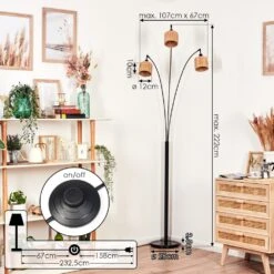 Granja Stehleuchte Schwarz, 3-flammig -LEDVANCE Verkäufe granja stehleuchte h3896266 3