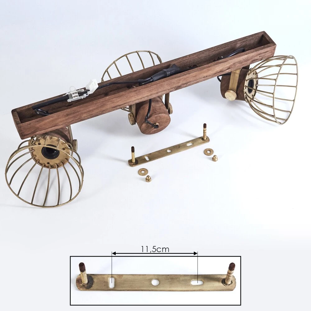 Grunnfjord Deckenleuchte Gold, Naturfarben, 3-flammig 5 Grunnfjord Deckenleuchte Gold, Naturfarben, 3-flammig – Bild 5