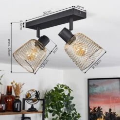 Guitton Deckenleuchte Schwarz, 2-flammig -LEDVANCE Verkäufe guitton deckenleuchte h3630778 3