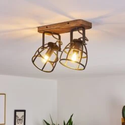 Haervej Deckenleuchte Holz Dunkel, Schwarz, 2-flammig -LEDVANCE Verkäufe haervej deckenleuchte h3365847 10